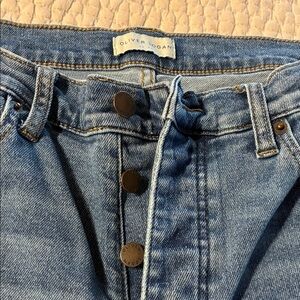 Oliver Logan Cooper Ankle Skinny Jeans in Medium Blue